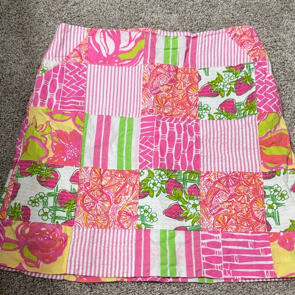 Lilly Pulitzer Patchwork Mini Skirt